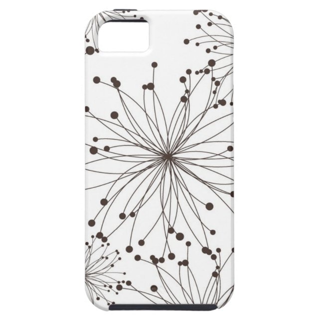 Coques Case-Mate iPhone Rétro arrière - plan floral (Dos)