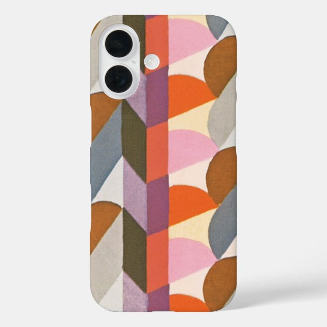 Coques Case-Mate iPhone Retro Art Déco Jazz Pastel Couleurs Formes Motifs (Verso)
