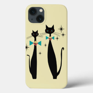 Case-Mate iPhone Case Retro Atomic Era Mid Century Modern MCM Cool Cats