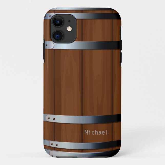 Coques Case-Mate iPhone Rétro baril de bière en bois (Dos)