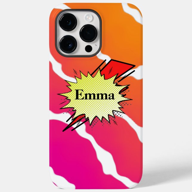 Coques Case-Mate iPhone Retro bubble color comic (Verso)