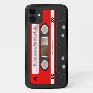 Etui iPhone Case-Mate Rétro caisse personnalisée rouge d'enregistreur à