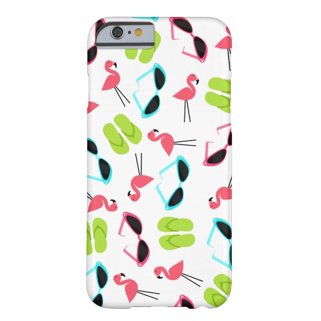 Coques Case-Mate iPhone Rétro cas de l'iPhone 6 de motif de Flamant rose (Dos)