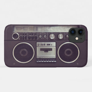 Coques Pour iPhone Rétro cas drôle de lecteur de cassettes de Boombox