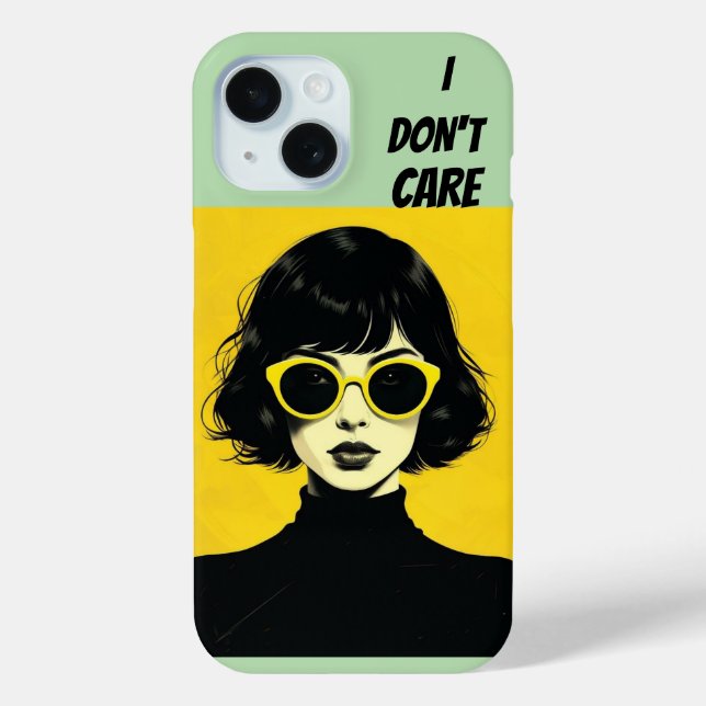 Coques Case-Mate iPhone Retro Chic Woman, ça m'est égal (Verso)