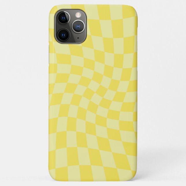 Coques Case-Mate iPhone Retro citron jaune pastel Warboard (Dos)