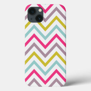 COQUES POUR iPhone RETRO COLORÉ CHEVRON MOTIF IPAD AIR CASE