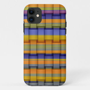 Coques Pour iPhone Rétro conception graphique de rayures colorées