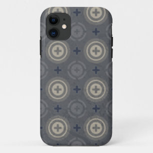 Case-Mate iPhone Case Rétro conception grunge bleue de point de polka