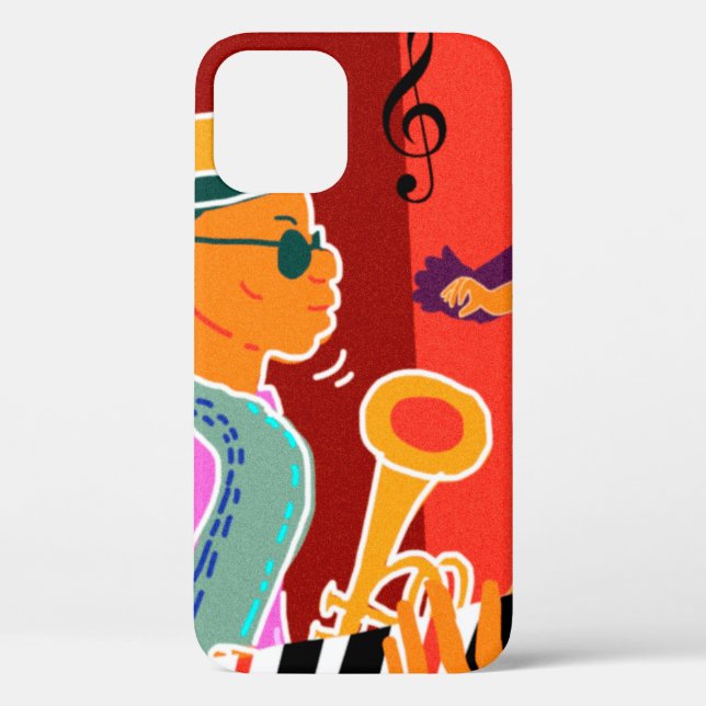 Coques Case-Mate iPhone Retro contraste festival de musique jazz (Verso)