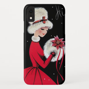 Case-Mate iPhone Case Rétro dame vintage vacances de Noël