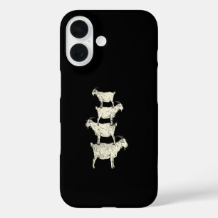 Coque Pour iPhone 16 Retro de chèvre
