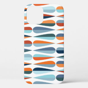 Case-Mate iPhone Case Rétro du milieu du siècle, goutte forme motif.