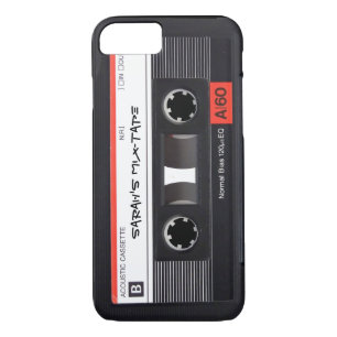 Coque Case-Mate iPhone Rétro enregistreur à cassettes fait sur commande