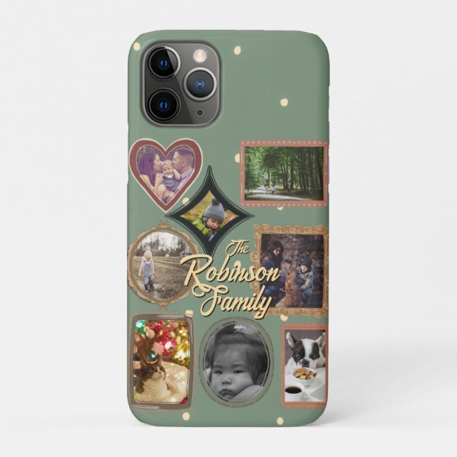 Coques Case-Mate iPhone Retro Family 8 Photo Collage CUSTOM (Dos)