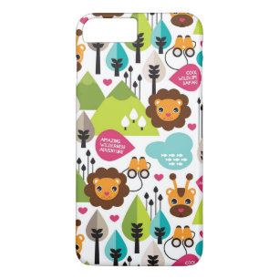 Case-Mate iPhone Case rétro faune de lion de safari d'enfants