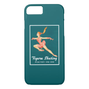Etui iPhone Case-Mate Retro Figure Patinage Poésie Sur La Glace