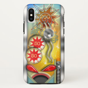 Coque iPhone X Rétro flipper drôle