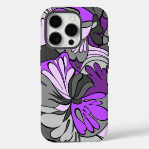Coques iPhone 16 Pro Rétro floral psychédélique de Lave-Lampe