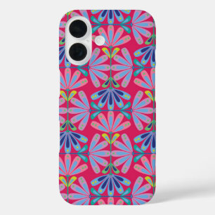 Coque Pour iPhone 16 Retro Floral Series