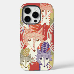 Coques iPhone 16 Pro Retro Fox Art Retro personnalisé