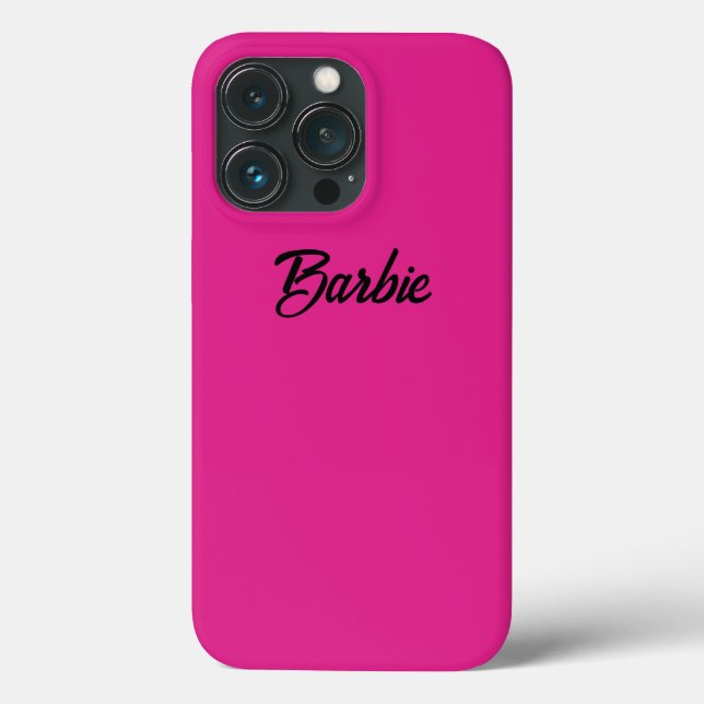 Coques Case-Mate iPhone Retro Girl Fun Hot Pink Nom du script (Verso)