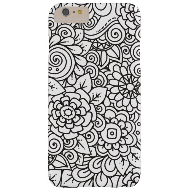 Coques Case-Mate iPhone Rétro griffonnage floral (Dos)