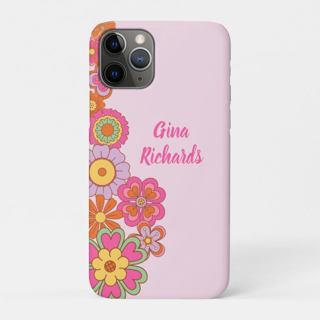 Coques Case-Mate iPhone Retro Groovy des années 60 Hippie (Dos)