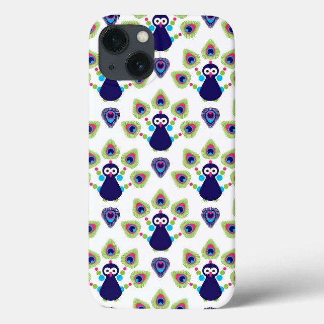 Coques Case-Mate iPhone retro india exotiock peacock (Verso)