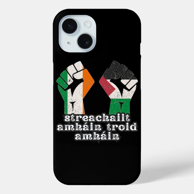 Coques Case-Mate iPhone Rétro Irlande Palestine Solidarité Première révolu (Verso)