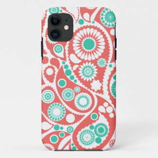 Coque Case-Mate iPhone Rétro motif de corail de Paisley