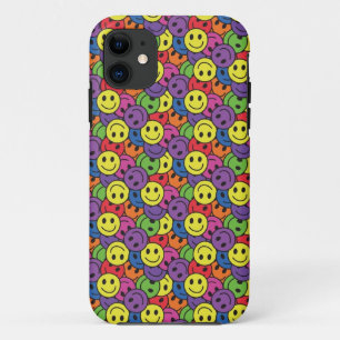 Coques Pour iPhone Rétro motif de hippie de visages