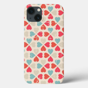iPhone 13 Case Rétro motif de Saint-Valentin
