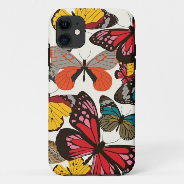 Coques Case-Mate iPhone Rétro motif floral (Dos)