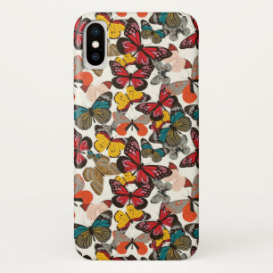 Coque iPhone X Rétro motif floral 2