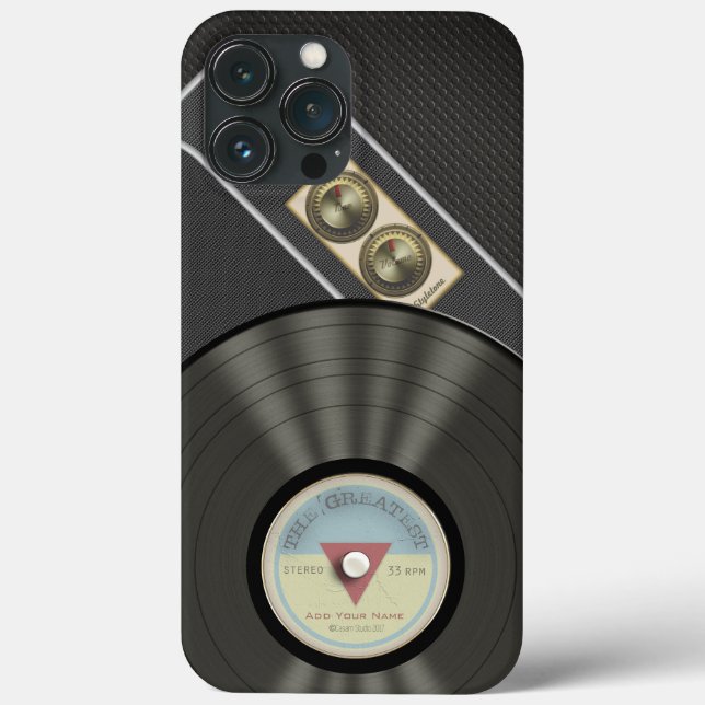 Coques Case-Mate iPhone Retro Music Vintage Vinyl Record (Verso)