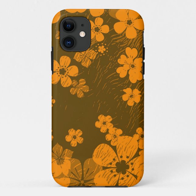 Coques Case-Mate iPhone Retro orangé (Dos)