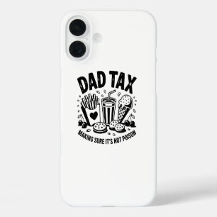 Coque Pour iPhone 16 Plus Retro Papa fiscal Snack Art