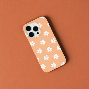 Coque iPhone 16 Pro Retro Peach Floral Whimsy Preppy Hippie Spring