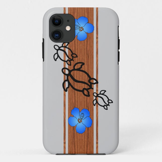 Coques Case-Mate iPhone Rétro planche de surf de Honu (Dos)