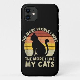 Case-Mate iPhone Case Rétro Plus je rencontre de gens, plus j'aime mon c