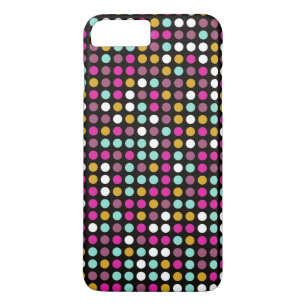 Coque iPhone 8 Plus/7 Plus Rétro Pop Polka Dot Pattern #10