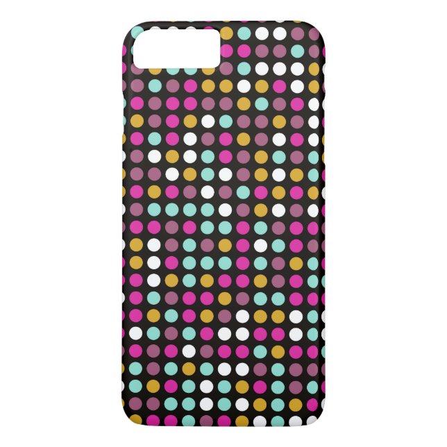 Coques Case-Mate iPhone Rétro Pop Polka Dot Pattern #10 (Dos)