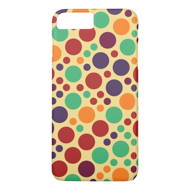 Coques Case-Mate iPhone Rétro Pop Polka Dot Pattern #2 (Dos)