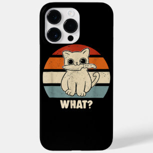 Coque Case-Mate iPhone Rétro Quel Chat Couteau Miaou Kitty Drôles de Chat