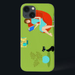 Etui iPhone Case-Mate Retro Reading Woman iPad Air Case<br><div class="desc">Ce boîtier Retro Reading Woman iPad Air présente un style années 60, art minimaliste, dessin animé d'une femme qui a ses priorités dans l'ordre. Ce délicieux ver de livres est entrainé dans un vrai tourneur de page. La brunette, toute en forme, porte une robe d'aqua et des lunettes rouges, tout...</div>