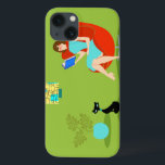 Etui iPhone Case-Mate Retro Reading Woman iPad Air Case<br><div class="desc">Ce boîtier Retro Reading Woman iPad Air présente un style années 60, art minimaliste, dessin animé d'une femme qui a ses priorités dans l'ordre. Ce délicieux ver de livres est entrainé dans un vrai tourneur de page. La brunette, toute en forme, porte une robe d'aqua et des lunettes rouges, tout...</div>