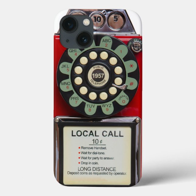 Coques Case-Mate iPhone Retro Red Toughie iphone Cover (Verso)