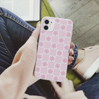 Coque Case-Mate iPhone Retro rose À damiers motif floral