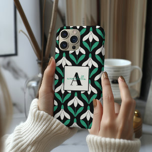 Coque Case-Mate iPhone Retro Scandi motif de neige moderne du milieu du s